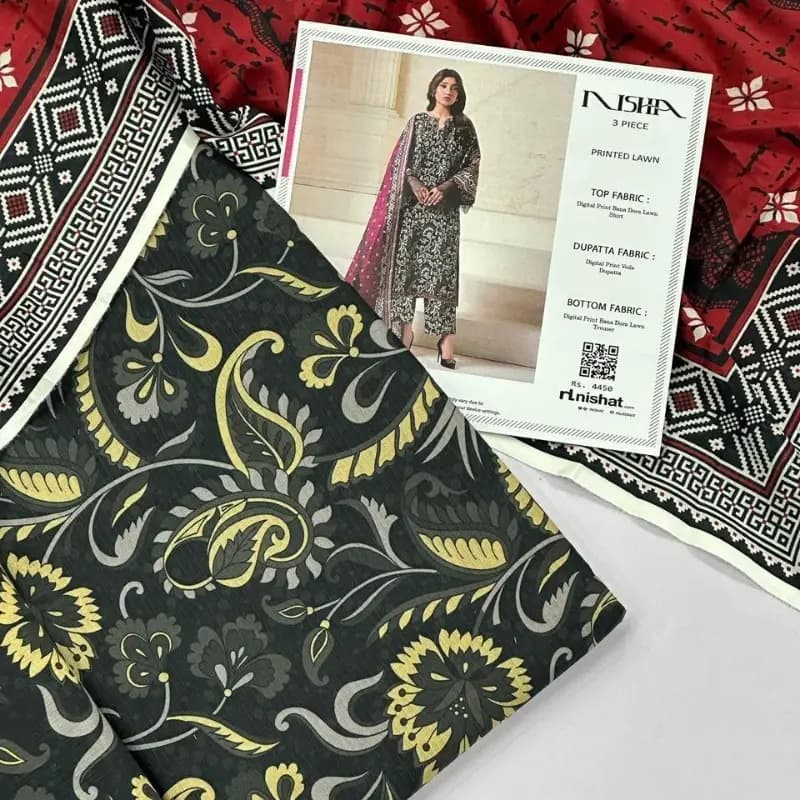 Nishat 100% ORIGANL BANA DORA LAWN
