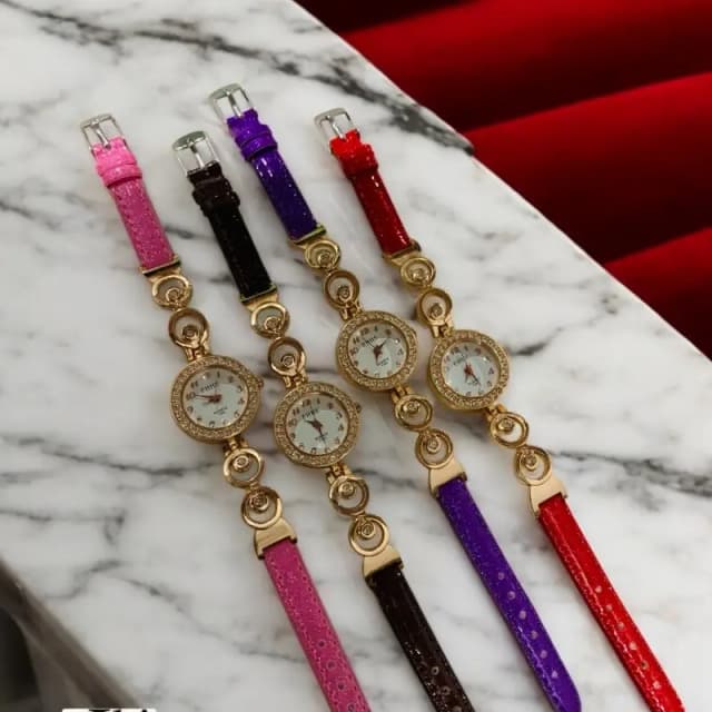 Ladies Leather Strap Watch