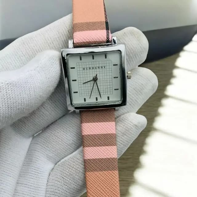 Burberry Leather Strap Ladies Watch
